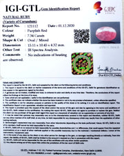 8.14 Ratti Natural Neo Burma Ruby with Govt. Lab Certificate-(2331)